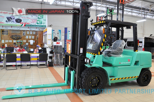 ขายรถโฟล์คลิฟท์มือสอง MITSUBISHI รุ่น FD50T-F28B-50312 ราคา 495,000 บาท นำเข้าจากประเทศญี่ปุ่น 100\%