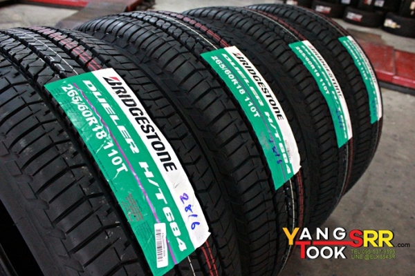 BRIDGESTONE DUELER H/T684 265/60R18 ปี16 ราคาพิเศษ BRIDGESTONE DUELER H/T684 265/60R18 ปี16 ราคาพิเศษ