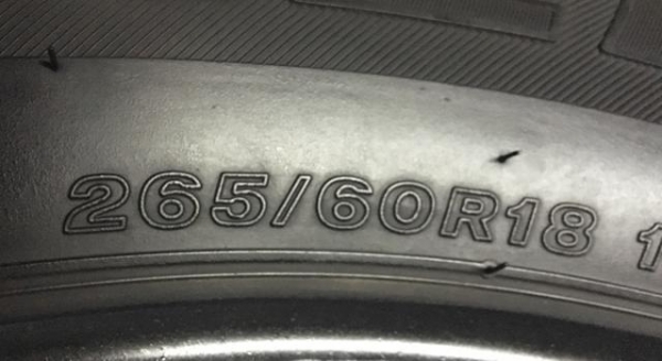 ยาง 265-60-18 Brigestone ยาง 265-60-18 Brigestone