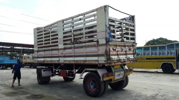 หางพ่วงดัมพ์เกษตร 2 เพลา หางประกอบจากอู่เสรีชัย