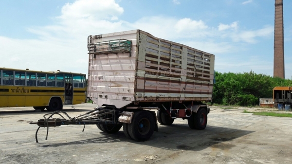 หางพ่วงดัมพ์เกษตร 2 เพลา หางประกอบจากอู่เสรีชัย