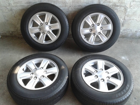 ล้ออีสุ ขอบ16นิ้ว6รู พร้อมยาง ชุดนี้ ราคา 5700 บาท