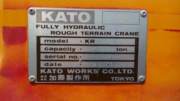 รถเครน KATO.KR10-H 4ล้อ10ตัน เก่านอก japan รถเครน KATO.KR10-H 4ล้อ10ตัน เก่านอก japan