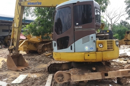 ขาย!! >>> Komatsu Pc78US รุ่น 6 <<< เครื่องดี ปั้มแรง ไฟฟ้าครบ ตัวเดินพัง 1 ข้าง เอกสารอินวอย
