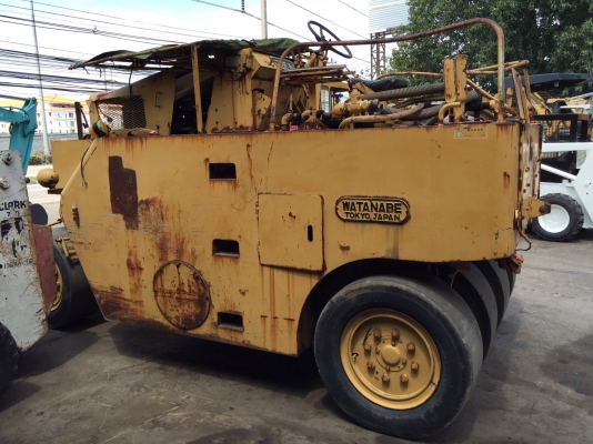 ขายด่วนรถบดล้อยาง7ล้อWATANABE WP15WE เก่าญี่ปุ่น ตรวจเช็คพร้อมใช้ทำสี เอกสารแจ้งจำหน่าย