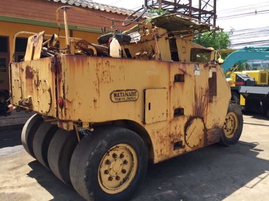 ขายด่วนรถบดล้อยาง7ล้อWATANABE WP15WE เก่าญี่ปุ่น ตรวจเช็คพร้อมใช้ทำสี เอกสารแจ้งจำหน่าย
