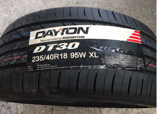 ยางใหม่ DAYTON 225 40 18 กลางปี16 โรงงานเดียวกับ Bridgestone ผลิตประเทศไทย ราคาเร้าใจ