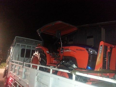 คูโบต้า L3608SP 4 WD ใบมีดดันหน้าช้าง ผานหลังใหม่  สภาพดีมาก