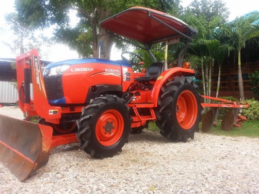 คูโบต้า L3608SP 4 WD ใบมีดดันหน้าช้าง ผานหลังใหม่  สภาพดีมาก