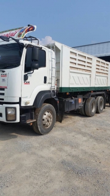 ขายรถพ่วงดัมพ์ ISUZU เครื่อง 360 แรง ปี 52 กระบะดัมพ์สามมิตรแม่ลูก ลูก 3 เพลาแท้ ทะเบียนพร้อม