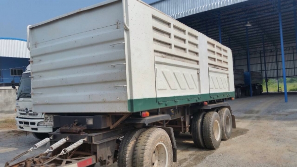 ขายรถพ่วงดัมพ์ ISUZU เครื่อง 360 แรง ปี 52 กระบะดัมพ์สามมิตรแม่ลูก ลูก 3 เพลาแท้ ทะเบียนพร้อม