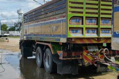 ขายรถพ่วงดัมพ์ Hino mega เครื่อง 260 ปี 54 CNG โรงงาน ดัมพ์มิเนียมแม่ลูกอู่เปี๊ยกบ้านโป่ง ลูก 3 เพลา ทะเบียนพร้อม