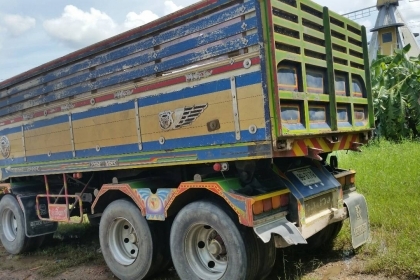 ขายรถพ่วงดัมพ์ Hino mega เครื่อง 260 ปี 54 CNG โรงงาน ดัมพ์มิเนียมแม่ลูกอู่เปี๊ยกบ้านโป่ง ลูก 3 เพลา ทะเบียนพร้อม