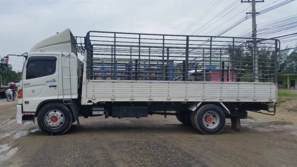 ขายรถบรรทุกหกล้อ HINO FC8J เครื่อง 212 แรง ปี 56 ช่วงกระบะยาว 6.50 เมตร ทะเบียนพร้อม
