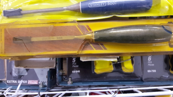 ขายสิ่วSTANLEY 6mm. Made in England.ด้ามพลาสติกเก่าเก็บแท้ๆ