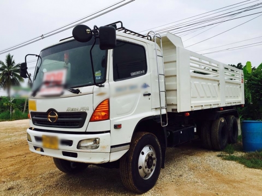 ขายรถสิบล้อ HINO เครื่อง 320 แรง ปี 47 (แม่เดี่ยว) กระบะสามมิตร มีระบบลากพ่วง ทะเบียนพร้อม