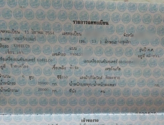 ขายรถแบคโฮ KOBELCO YN08 เครื่อง 6D34 มีเล่มทะเบียน สนใจโทร 081-970-1072