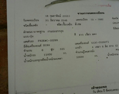 12ล้อพ่วง ฮีโน่ FN2KWC K13C 335แรง แม่ลูก 2เพา ไม่ดั้ม กะบะล่องยาว แม่ยาว8ม ลูกยาว7ม สภาพดีสวยจัดบางเดิมพร้อมใช้งาน ทะเบียนพร้อมโอน 12ล้อพ่วง ฮีโน่ FN2KWC K13C 335แรง แม่ลูก 2เพา ไม่ดั้ม กะบะล่องยาว แม่ยาว8ม ลูกยาว7ม สภาพดีสวยจัดบางเดิมพร้อมใช้งาน ทะเบียนพร้อมโอน