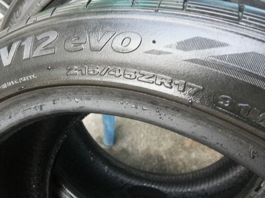 ขายยางฮันคุก 215-45 r17 1คู่