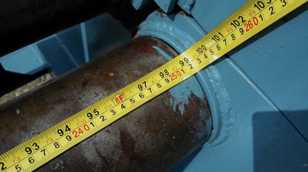 ** SOLD ** เครื่องม้วนเหล็กแผ่นประกอบใหม่ ขนาด 8 ฟุต 240 cm.เพลาตัน ม้วนหนา 12 mm. เต็มแผ่น 9 mm.เอางานมาลองได้ครับ!!