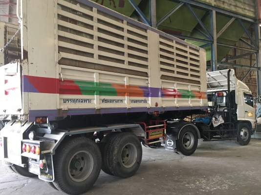 หัวลาก 6 ล้อ HINO FG8JGL 220 แรง ยูโร 3+ กระบะเซมิดั้ม 7 เมตร ใช้งานน้อยมาก 39000 กม. รถปี 52