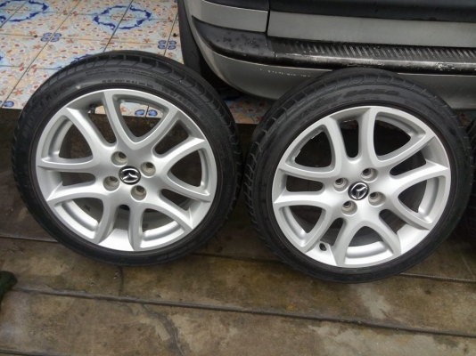 แม็กเดิมมาสด้าขอบ 16 ใส่รถ 4 รู 100 ได้หลายรุ่น พร้อมยางดันลอป แม็กเดิมมาสด้าขอบ 16 ใส่รถ 4 รู 100 ได้หลายรุ่น พร้อมยางดันลอป