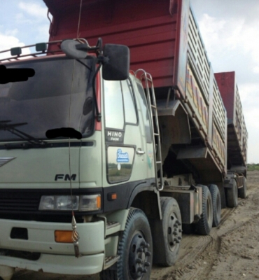 ขายแล้ว 22ล้อ ฮีโน่ FM3M 240ปี40 แม่ลูกดั้ม 2คาน สภาพดีสวยหัวบางเดิมพร้อมใช้งาน  ทะเบียนพร้อมโอน