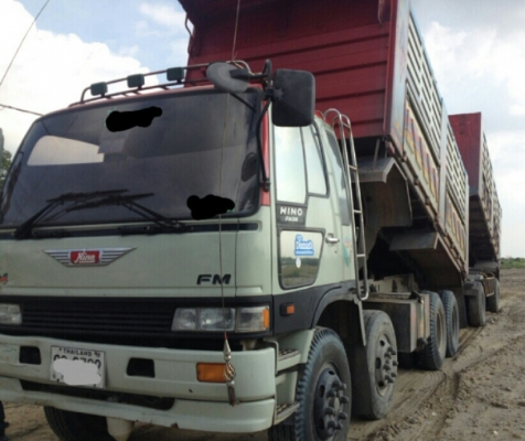 ขายแล้ว 22ล้อ ฮีโน่ FM3M 240ปี40 แม่ลูกดั้ม 2คาน สภาพดีสวยหัวบางเดิมพร้อมใช้งาน  ทะเบียนพร้อมโอน