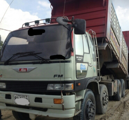 ขายแล้ว 22ล้อ ฮีโน่ FM3M 240ปี40 แม่ลูกดั้ม 2คาน สภาพดีสวยหัวบางเดิมพร้อมใช้งาน  ทะเบียนพร้อมโอน