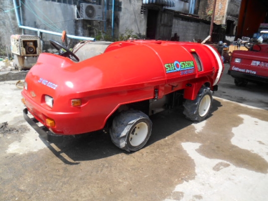 รถพ่นยา SHOSHIN 500 ลิตร พวงมาลัยพาวเวอร์ 4W พร้อมใช้งาน