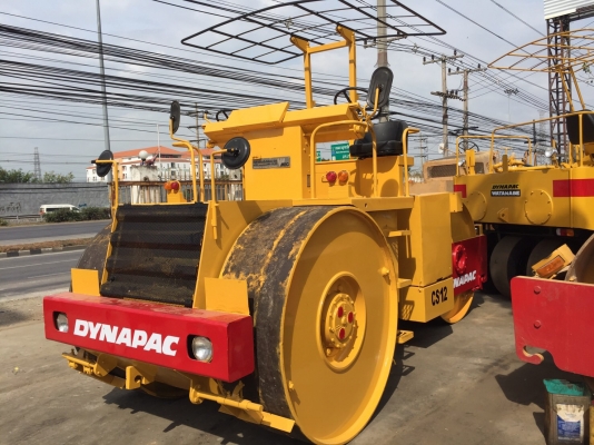 ขายด่วนรถบด3ล้อเหล็กขนาด12.5ตัน DYNAPAC CS12 เก่านอก พร้อมใช้งาน