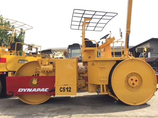 ขายด่วนรถบด3ล้อเหล็กขนาด12.5ตัน DYNAPAC CS12 เก่านอก พร้อมใช้งาน