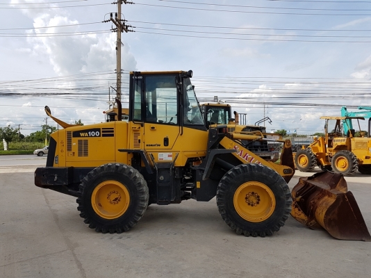 มาใหม่ !! ขายรถตักล้อยาง WA100-5 ยี่ห้อ KOMATSU นำเข้าจากญี่ปุ่นแท้ 100\% สภาพสวย ไม่เคยใช้งานในไทย