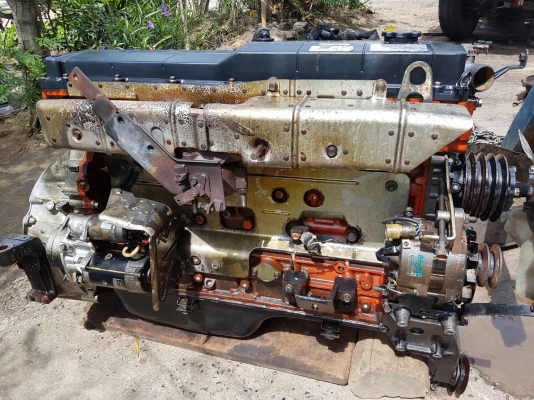 เครื่อง6H1 195แรงปั้มลม ปั้มเพาเวอรเครื่องสวยไอไม่ออก พร้อมไบคุ้มราคา80000