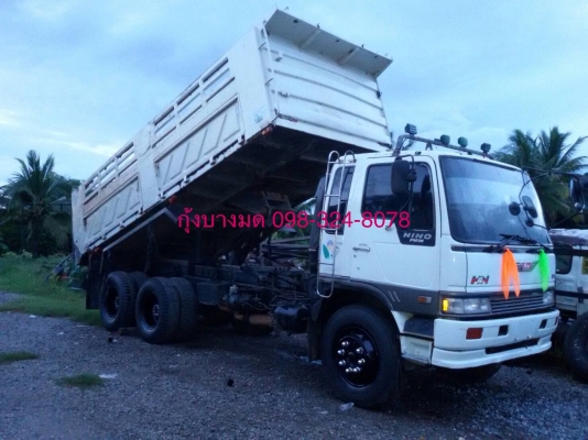 ขายรถสิบล้อดัมพ์ HINO 1M เครื่องเดิม 220 แรง 2 เพลา ปี 37 กระบะดัมพ์สามมิตรแท้ ทะเบียนพร้อม