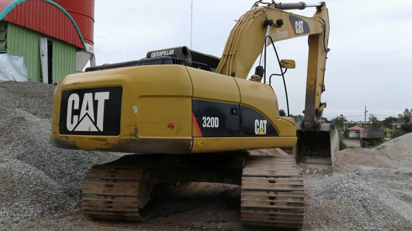 ขาย แบคโฮ CAT 320D กระบอกดำ รถใช้งานที่แพนท์อย่างเดียว ทะเบียนครบพร้อมโอน