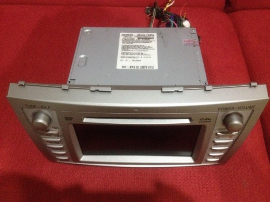 จอ DVD TOYOTA CAMRY 06 ถึง12 เครื่องศูนยเเท้สภาพสวยใช้งานปกติ
