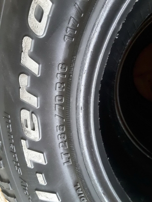 BF All USA. 265/70/16 ปี11 สวยๆ1ชุด