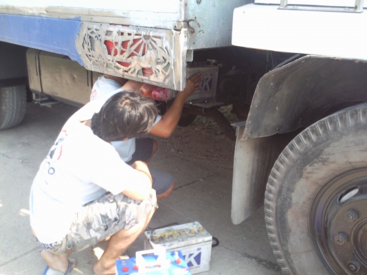 มิตซูFUSO195 รถล่องเพลาเดียว หรือจะทำเป็นสองเพลาก็ได้