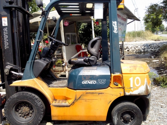 T0YOTA 7 FD 25  เกียร์ออโต้  เสา 4 เมตร  รับประกันเครื่องเกียร์