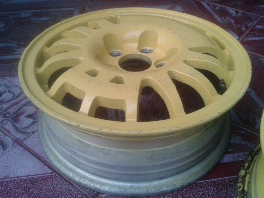 ล้อเดฟ15"5x114(ล้ออะไหล่เหลืองอลูมิเนียม,ใส่แด๊ก)จากญี่ปุ่น เอายางเพิ่ม700/เส้น (ขาซิ่ง ไม่มีใครไม่รู้จัก)