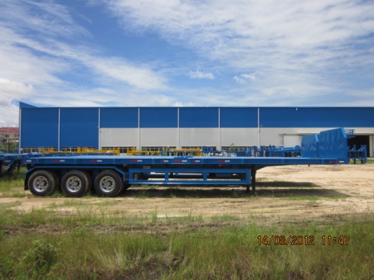 พื้นเรียบ 3 เพลา CIMC รับรถด่วนทันใจ พื้นเรียบ 3 เพลา CIMC รับรถด่วนทันใจ