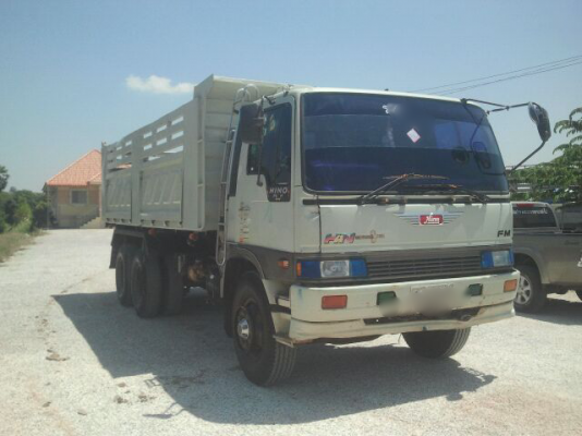 ขายรถบรรทุกสิบล้อดั๊มพ์ HINO 3H เครื่อง HO7D 195 แรง เครื่องเดิม เกียร์เดิม แอร์พร้อม ดั๊มพ์สามมิตร