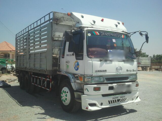 ขายรถบรรทุกสิบล้อ HINO 3H เครื่อง 195 รถล่อง 1 เพลา กระบะไม่ดั๊มพ์ ทะเบียนพร้อม