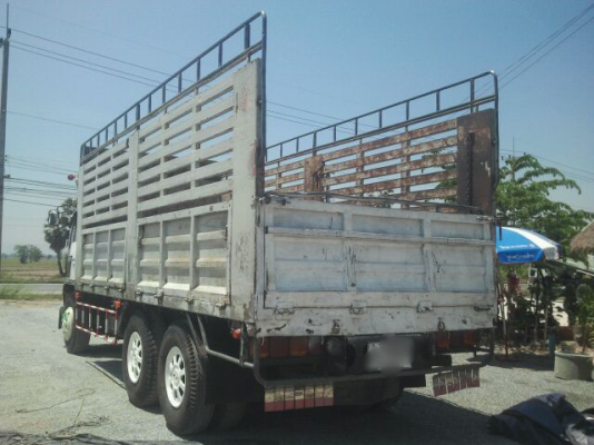 ขายรถบรรทุกสิบล้อ HINO 3H เครื่อง 195 รถล่อง 1 เพลา กระบะไม่ดั๊มพ์ ทะเบียนพร้อม