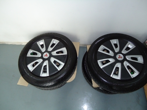 ขายล้อกะทะ+ยาง+ฝาครอบ