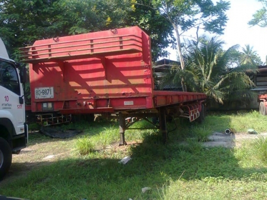 ขายหางลาก12.5 เมตร พื้นเรียบ 2เพลา พร้อมใช่้งานทะเบียนไม่ขาด