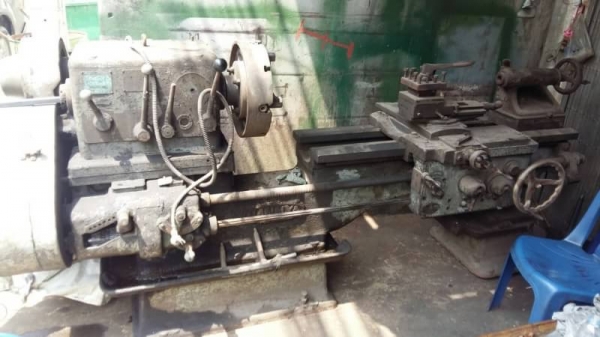 ขายกลึง7ฟุตยุโรป2เพลาคอลึกราคาถูกมากครับนน.3ตันกว่าครับ