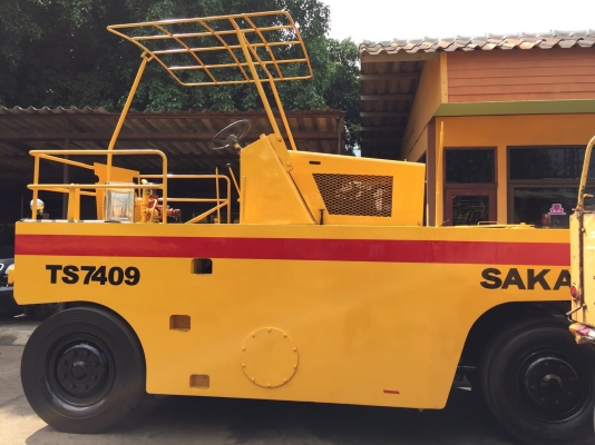 ขายด่วนรถบดล้อยาง9ล้อSAKAI TS7409 ทำสีพร้อมใช้ เอกสารเล่มทะเบียน