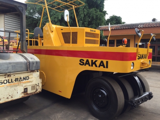 ขายด่วนรถบดล้อยาง9ล้อSAKAI TS7409 ทำสีพร้อมใช้ เอกสารเล่มทะเบียน